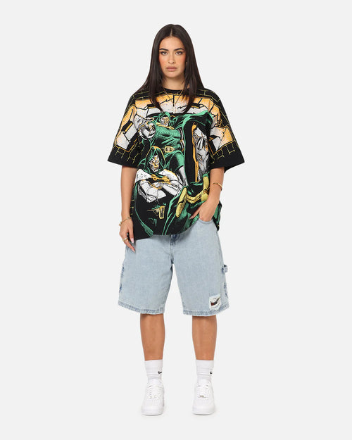 Unisex Baggy Graphic Shirt – 90s Y2K Comic Villain Oversized Tee
