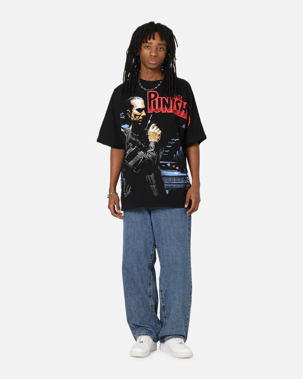 Retro The Punisher Movie Graphic Tee – Unisex Oversized Streetwear Shirt