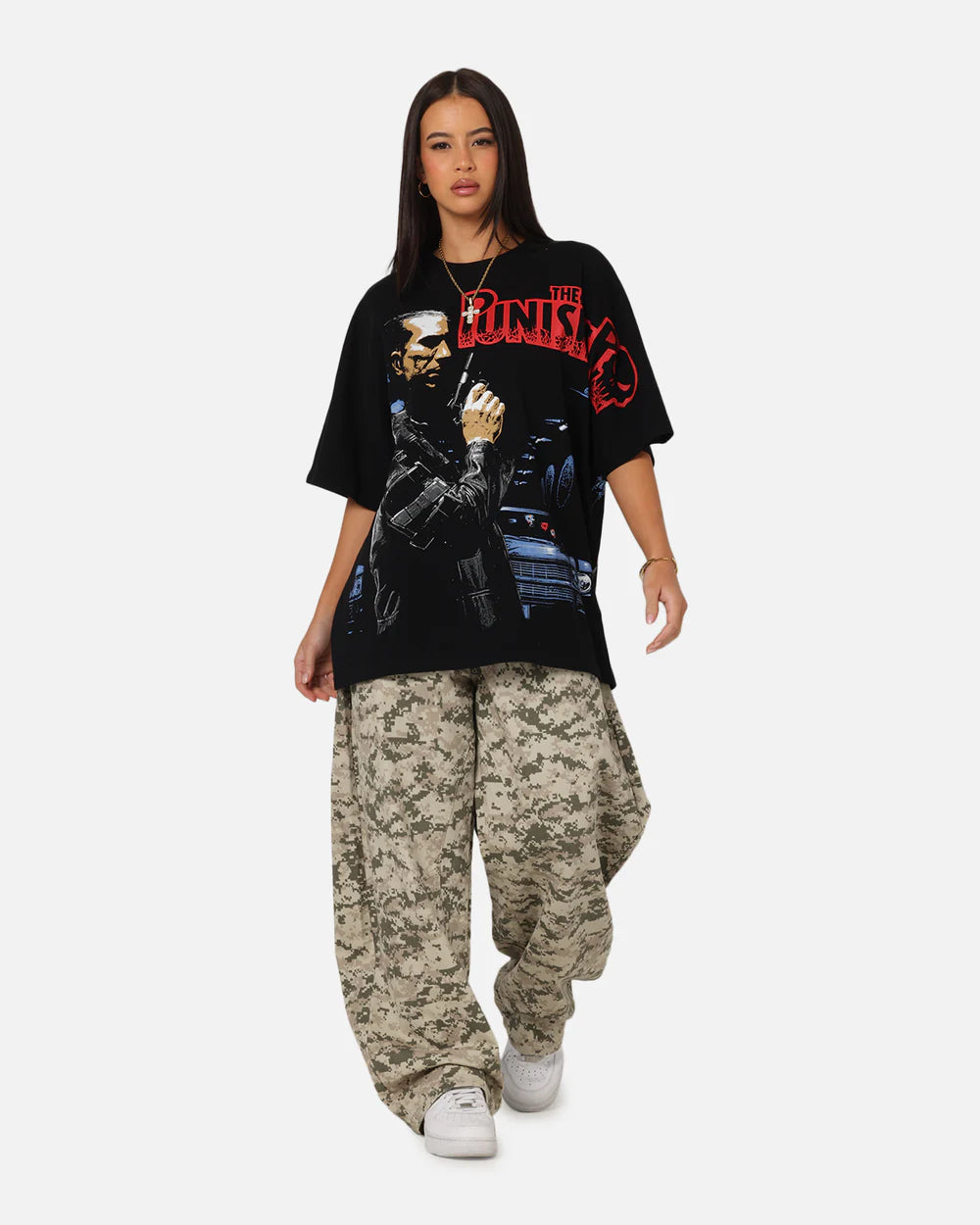 Retro The Punisher Movie Graphic Tee – Unisex Oversized Streetwear Shirt
