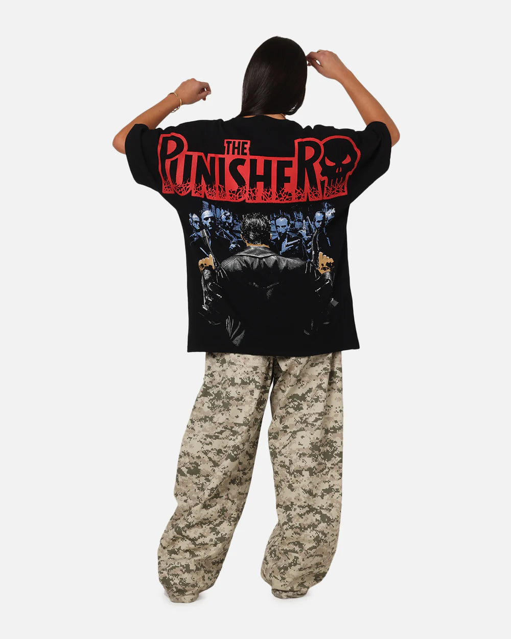 Retro The Punisher Movie Graphic Tee – Unisex Oversized Streetwear Shirt