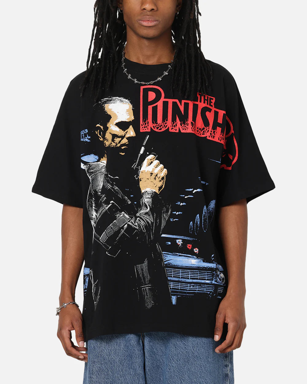 Retro The Punisher Movie Graphic Tee – Unisex Oversized Streetwear Shirt
