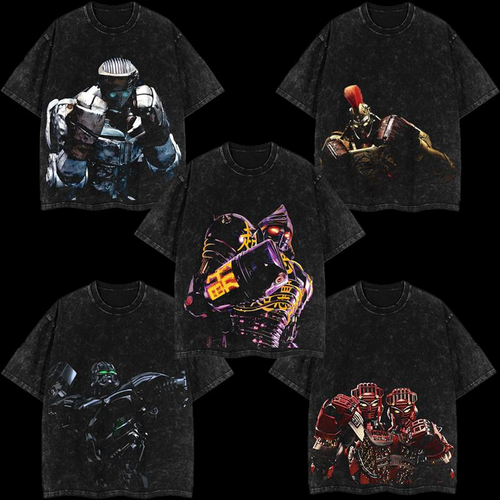 Real Steel T Shirt Atom Noisy Boy Zeus Twin Cities Midas Oversized Regular Fit Floral Heavyweight Cotton Designer