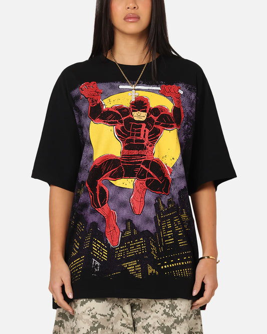 Marvel Daredevil Oversized Graphic T-Shirt – Vintage Comic Style Front & Back Print
