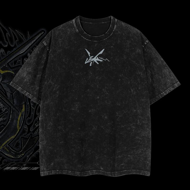 Pokemon "Rayquaza" Vintage Unisex Oversize Anime Manga Acid Washed Heavyweight Cotton T-shirt, graphic tee,anime lover , outfits men