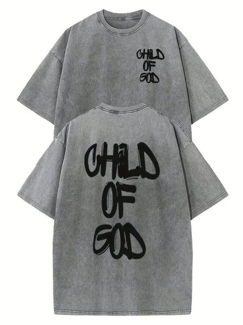 1 Piece, 230G Double-Sided Washed, Oversized Shoulder1 Piece, Washed Printed T-Shirt 230g, High-Quality Batik Cotton Retro Fashion Brand T-Shirt, A Certain Thickness Suitable For Summer T-Shirts, Holiday Gifts.