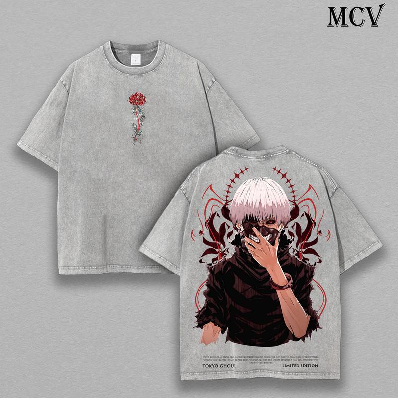 Tokyo Ghoul Tee – Ken Kaneki Vintage Washed Oversize Shirt