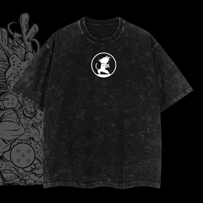 Kakarot DB Manga Design Vintage Unisex Oversize Anime Manga Acid Washed T-shirt, graphic tee,anime merch fan, outfits men
