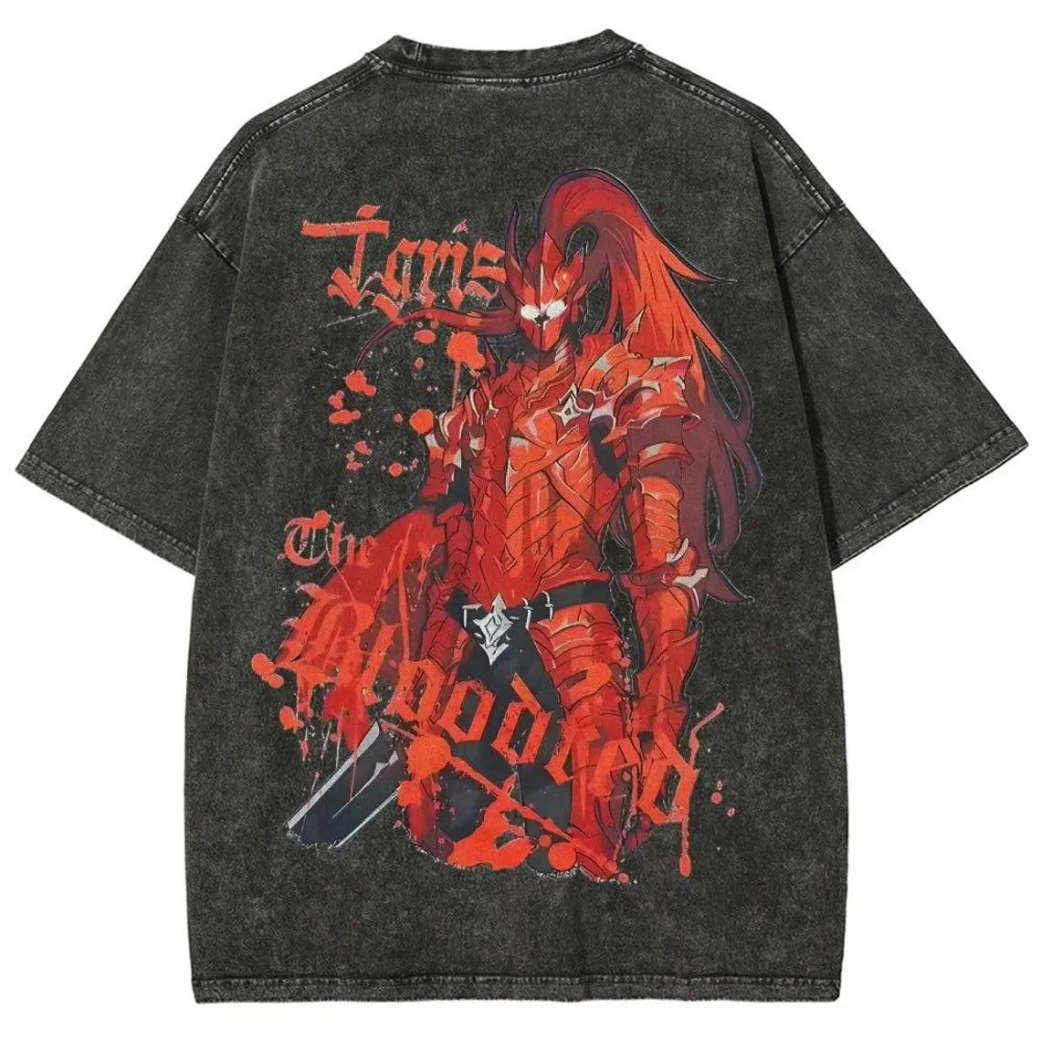 Vintage Wash Anime Graphic Tee, Anime Apparel Shirt, Otaku Aesthetic Gift, Anime Lover Present, Anime Aesthetic Clothing, Gift for Anime Fan