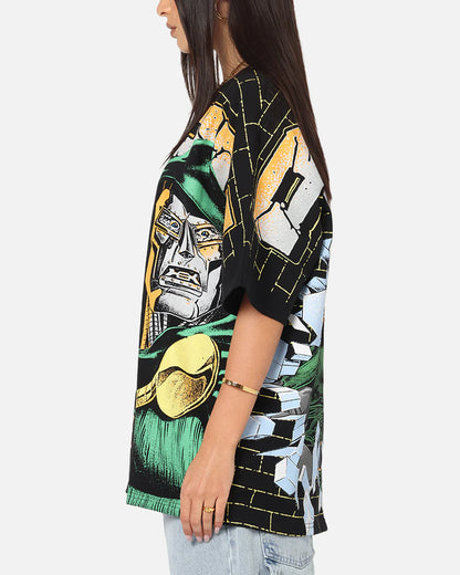 Unisex Baggy Graphic Shirt – 90s Y2K Comic Villain Oversized Tee