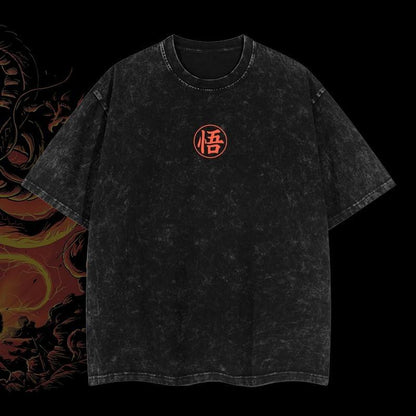 Namek Dragon Summoner Dragon Ball Vintage Unisex Oversize Anime Washed Heavyweight Cotton T-shirt, graphic tee,anime merch fan, outfits men,boys merch