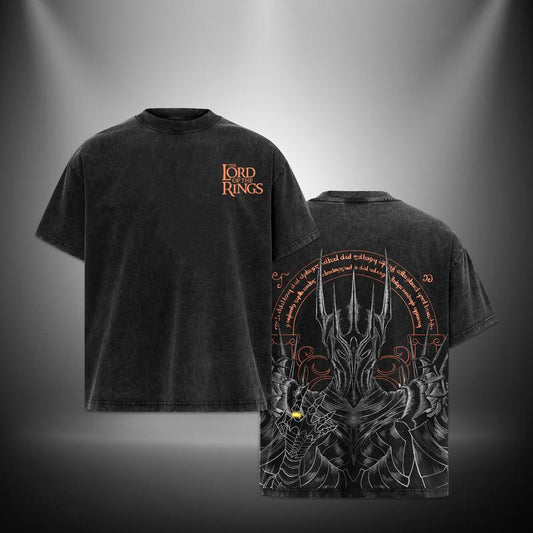 Lord Sauron Lord of the rings Retro Vintage Menswear Gift movie fans Top Apparel Classic Oversized Seamless Simple Straight Man Clothes Cotton designer shirts, graphic tees, men gifts, ,Graphic Streetwear T-shirt tees good