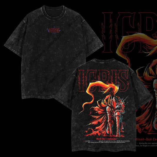 [COLLECTION] Limited Edition IGRIS, IRON, TANK, BERU T-Shirt - Shadow Soldiers Sung Jin-Woo Solo Leveling T-Shirt Anime Double Printed Oversize Lightweight Acid Washed Graphic Tee Gift For Anime Fan