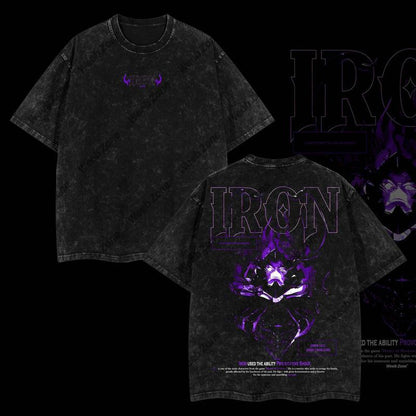 [COLLECTION] Limited Edition IGRIS, IRON, TANK, BERU T-Shirt - Shadow Soldiers Sung Jin-Woo Solo Leveling T-Shirt Anime Double Printed Oversize Lightweight Acid Washed Graphic Tee Gift For Anime Fan
