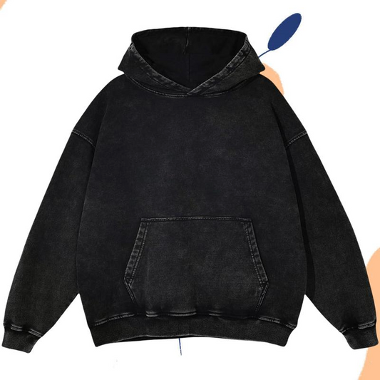 Unisex Casual Oversized Acid Wash tops Hoodie Pullover - Athletic & Warm, Long Sleeve Relaxed Fit Sweatshirt in Soft Material - Perfect for Men's & Women's Leisure Sweaters, Pair with Leggings - No Bleach or Detergent Needed!