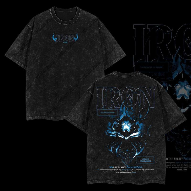 [COLLECTION] 18 Best Designs Solo Leveling T-Shirt Featuring Sung Jin-Woo, Statue of God & Iconic Moments, Double Printed Unisex Oversize Lightweight Acid Washed Cotton Tee anime lover anime merch