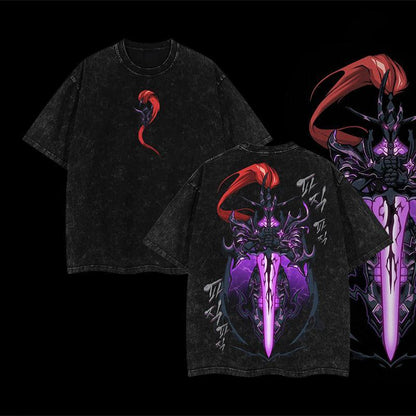 [COLLECTION] 18 Best Designs Solo Leveling T-Shirt Featuring Sung Jin-Woo, Statue of God & Iconic Moments, Double Printed Unisex Oversize Lightweight Acid Washed Cotton Tee anime lover anime merch
