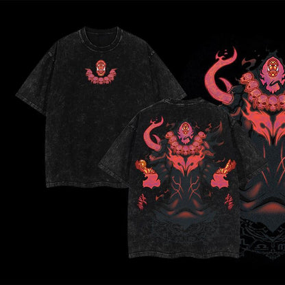 [COLLECTION] 18 Best Designs Solo Leveling T-Shirt Featuring Sung Jin-Woo, Statue of God & Iconic Moments, Double Printed Unisex Oversize Lightweight Acid Washed Cotton Tee anime lover anime merch