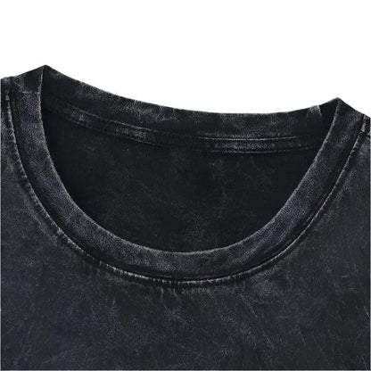 The Dark Spidey Double Printed Oversize Lightweight Acid Washed Tee TV Show Graphic Top Cotton Gift T-Shirt For Comic Lover, Gift T-Shirt For Movie Lover